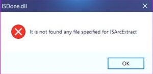İt is not found any file specified for ISArcExtract hatası İt is not found any file specified for ISArcExtract hatası